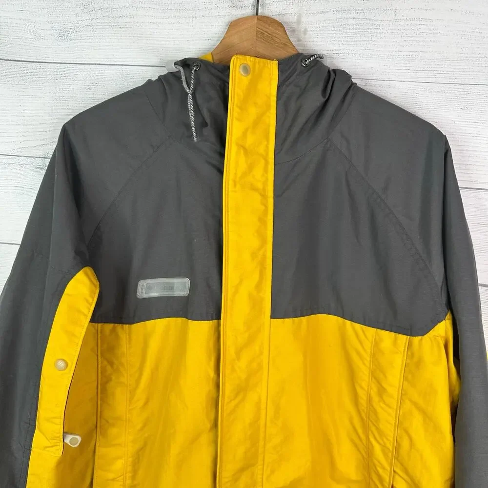 Columbia Vintage-Style Colorblock Windbreaker Jacket Mens Large Outdoor Hiking